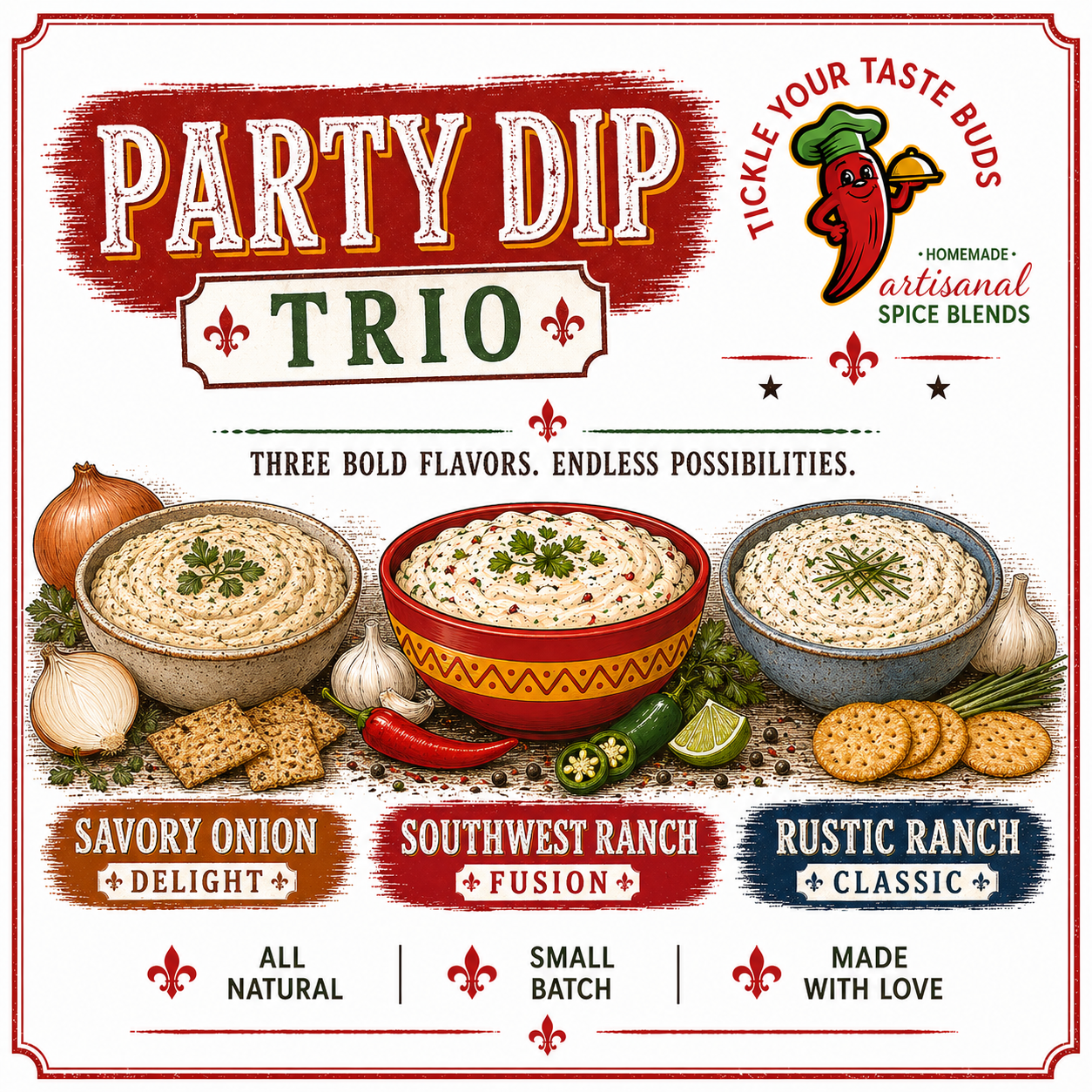Party Dip Trio